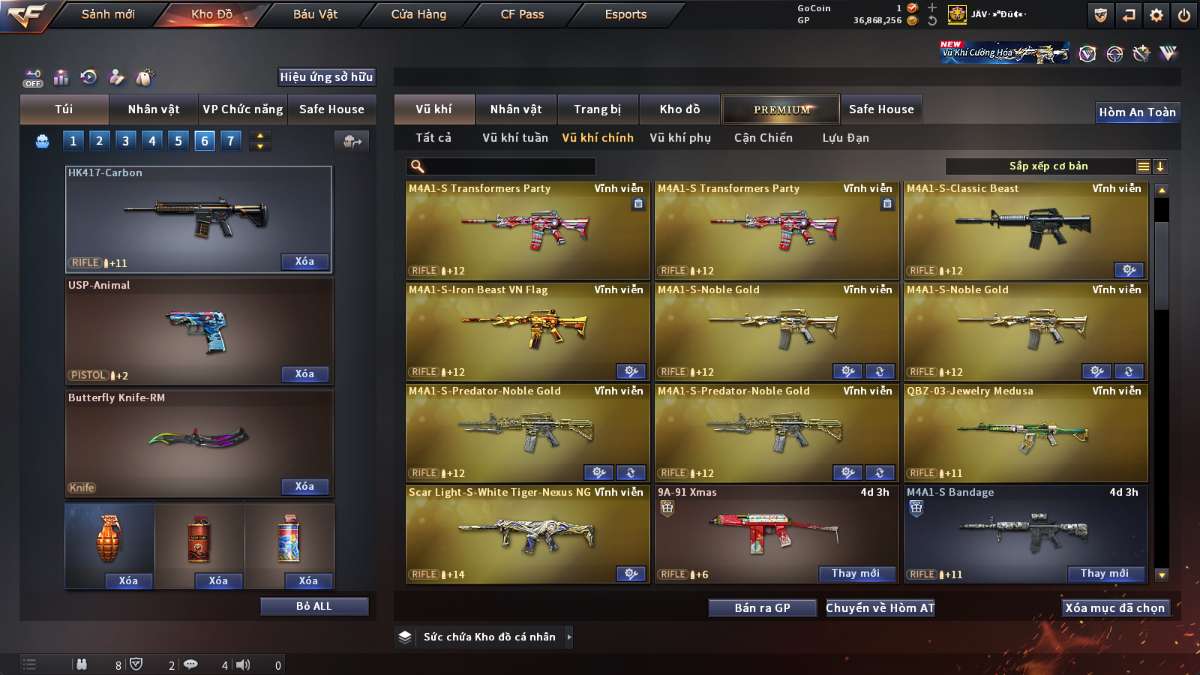 shop acc cf uy tin gia re